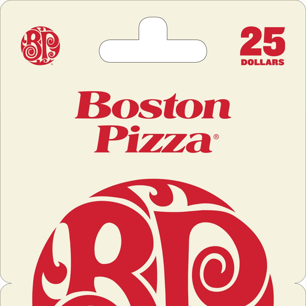 REWARD - BOSTON PIZZA GIFT CARD $50 (VALUE $50)