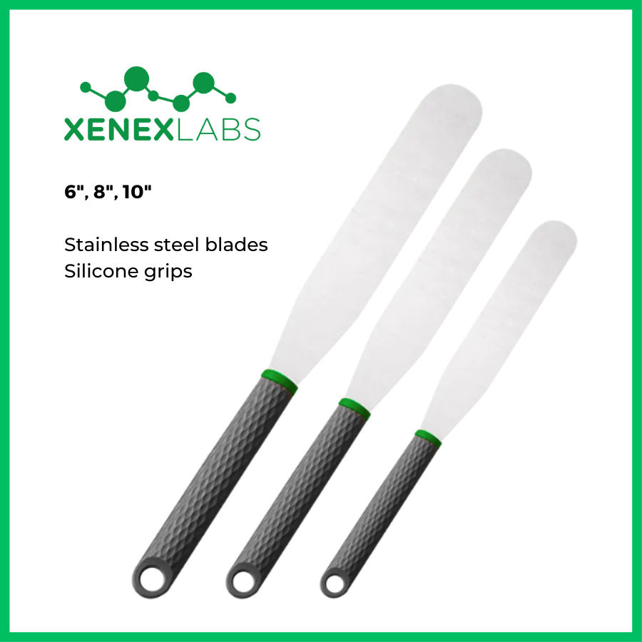 REWARD - XENEX LABS GOOD GRIP SPATULAS 3PK 6", 8", 10" (VALUE $54)