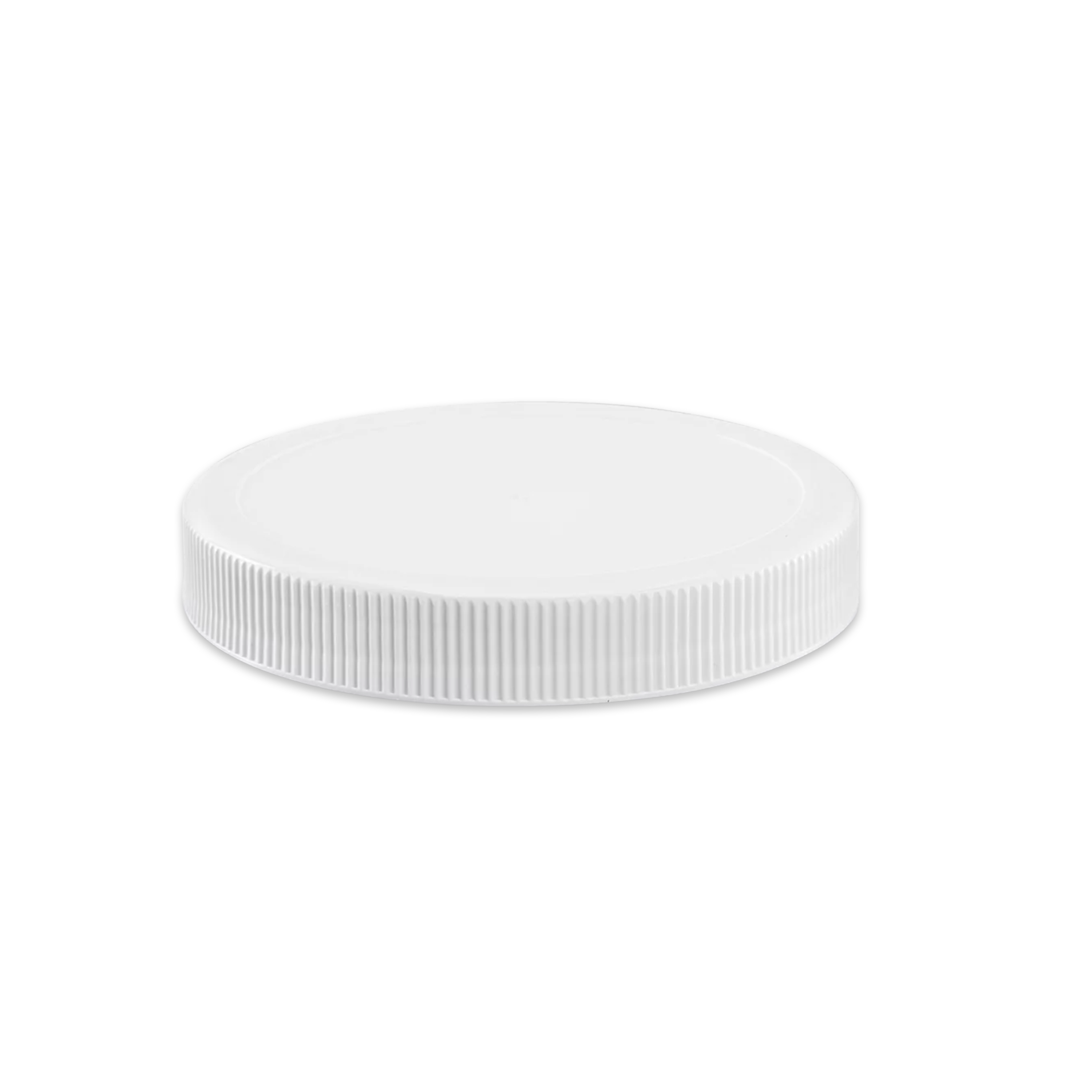 CAP 89-400 PP PS MATTE WHITE FINE RIBBED