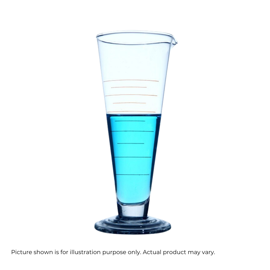 CYLINDER 100ML GLASS GRADUATED CONICAL
