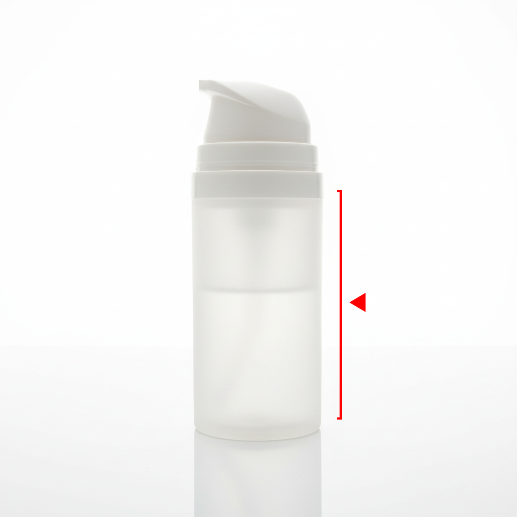 NEW AIRLESS PUMP BOTTLE 100ML TRANSPARENT