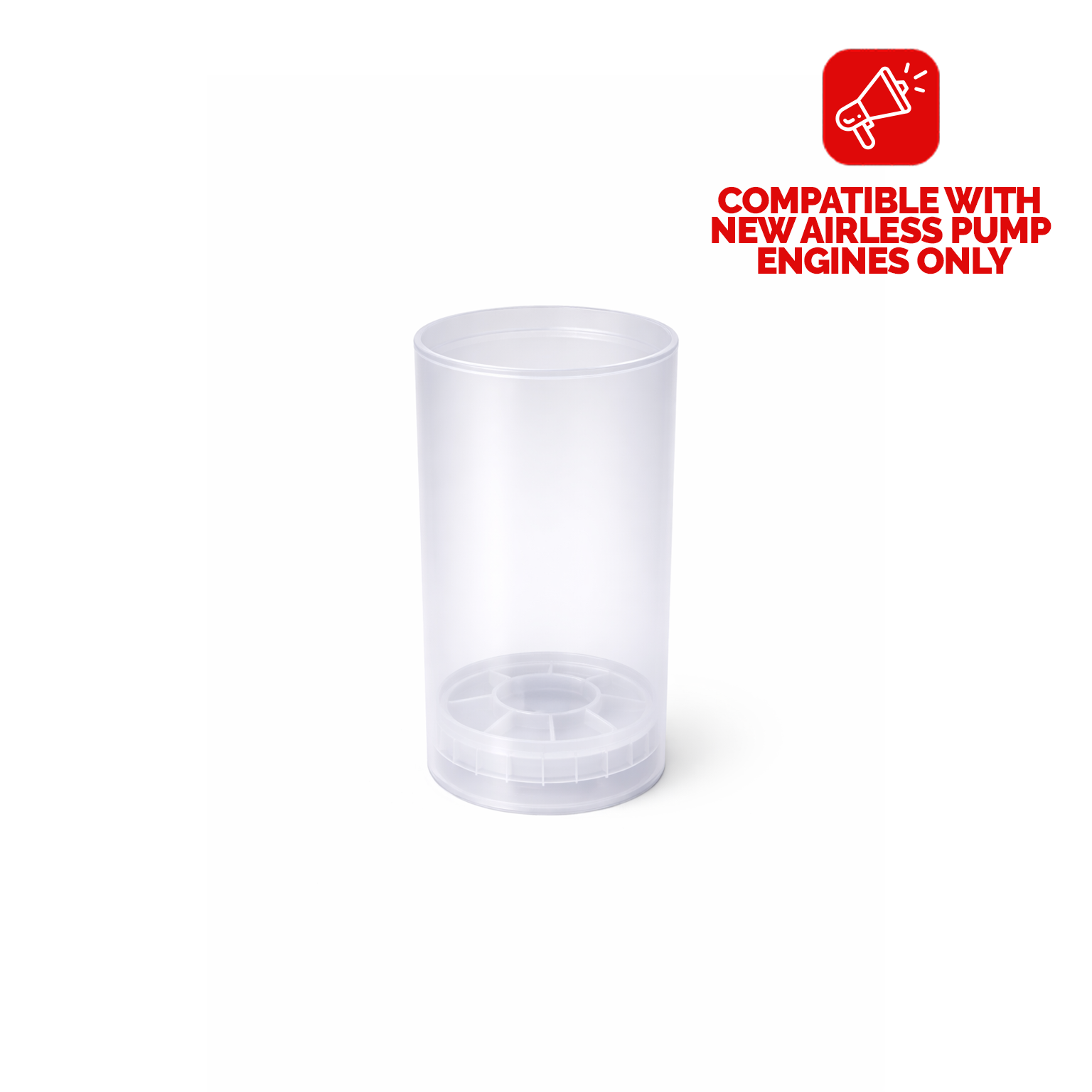 NEW AIRLESS PUMP BOTTLE 100ML TRANSPARENT