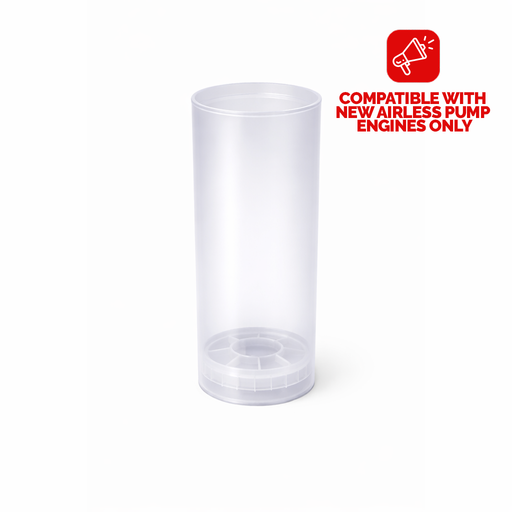 NEW AIRLESS PUMP BOTTLE 150ML TRANSPARENT