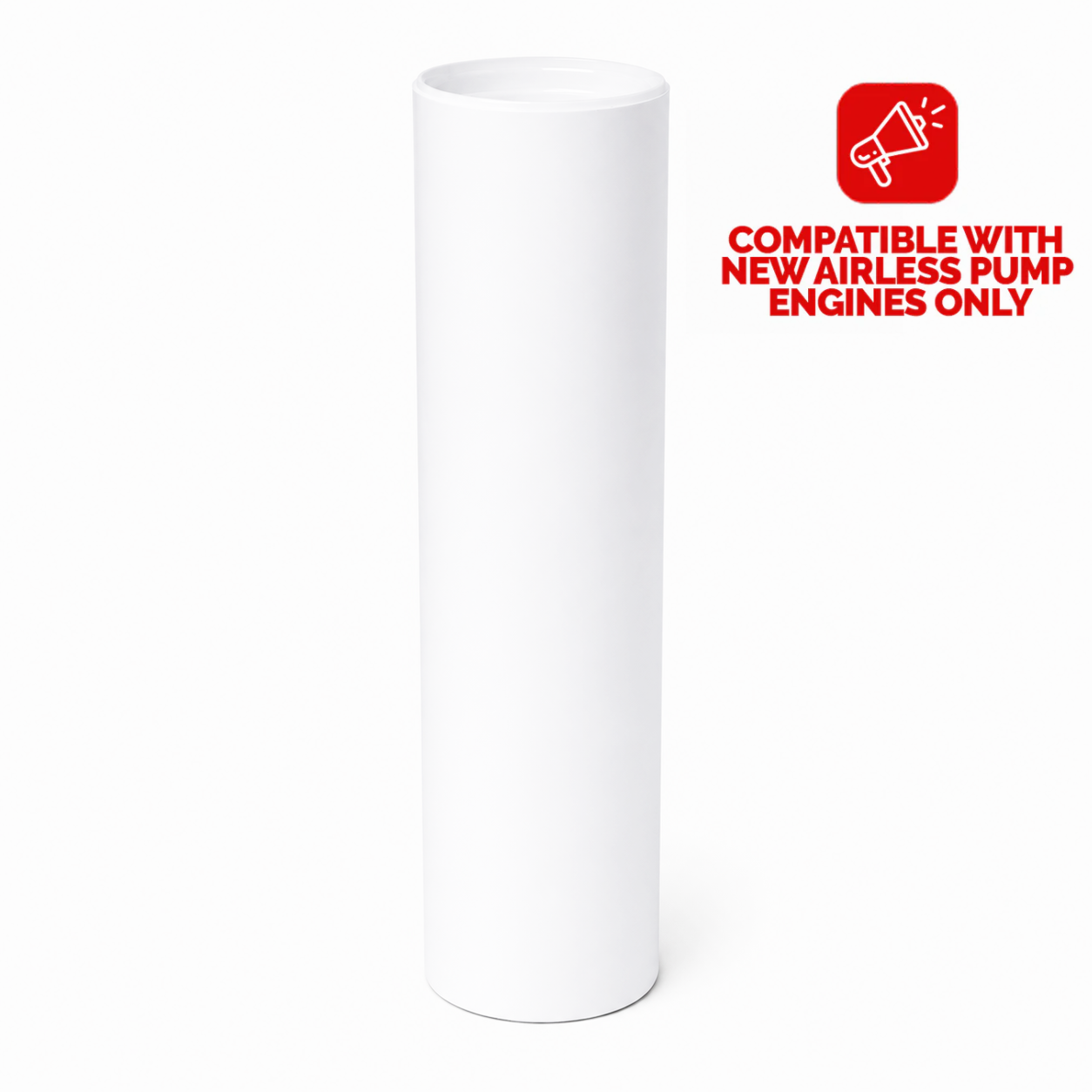 NEW AIRLESS PUMP BOTTLE 200ML WHITE