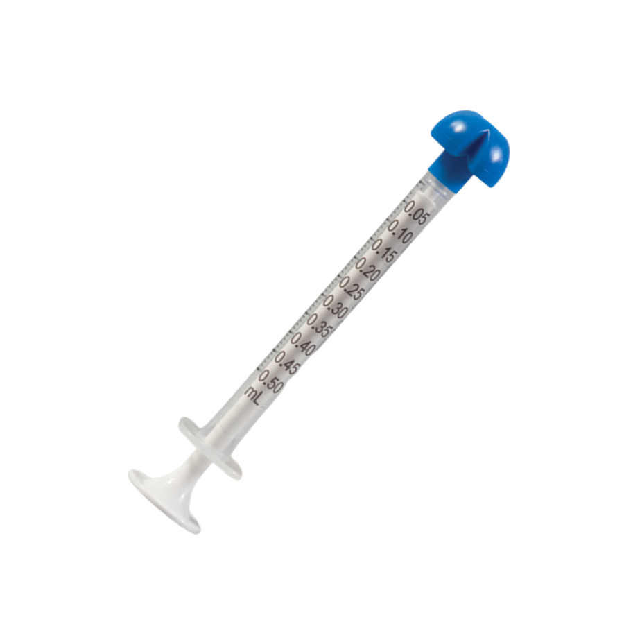 DISPENSING SYRINGE 0.5ML ORAL-TOPICAL CLEAR COMAR
