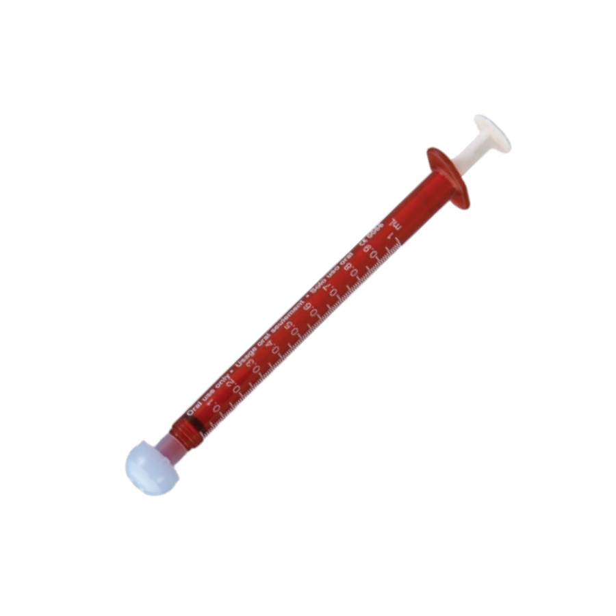 DISPENSING SYRINGE 1ML ORAL-TOPICAL AMBER