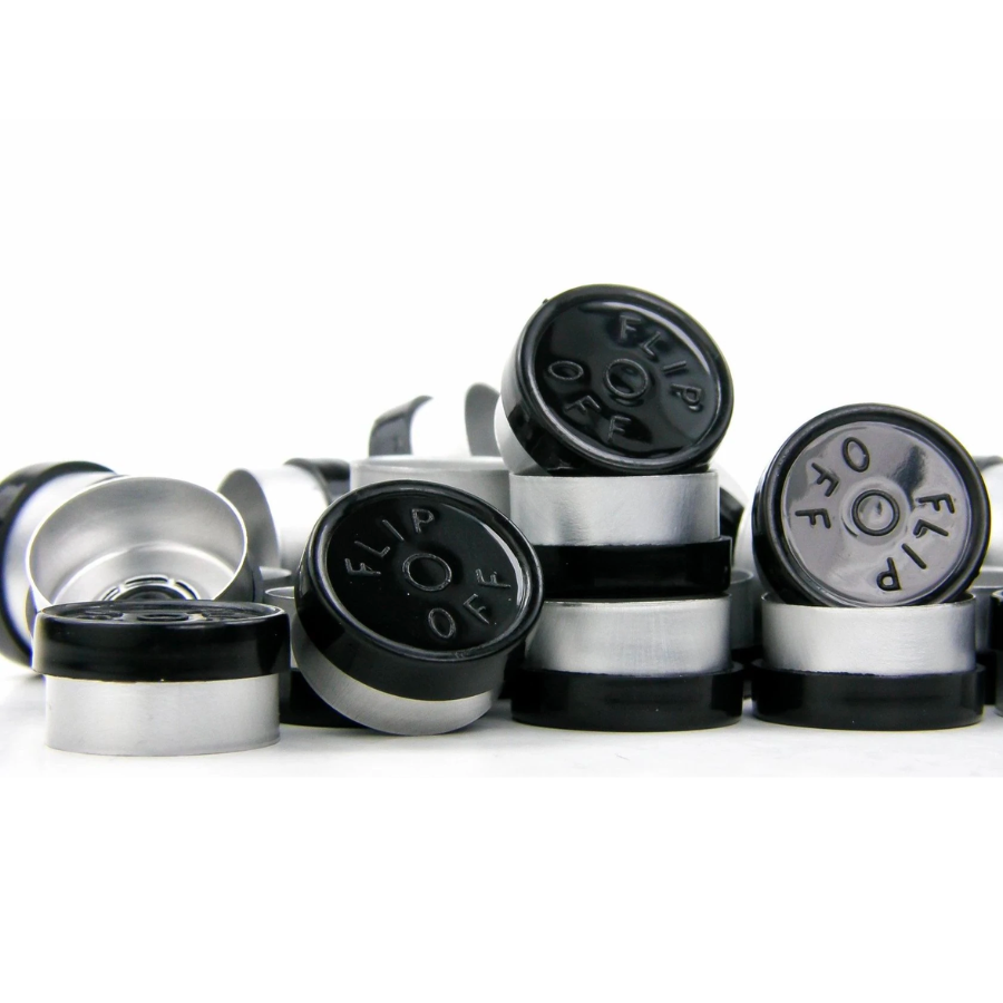 SEAL FLIP 20MM BLACK 100 PACK
