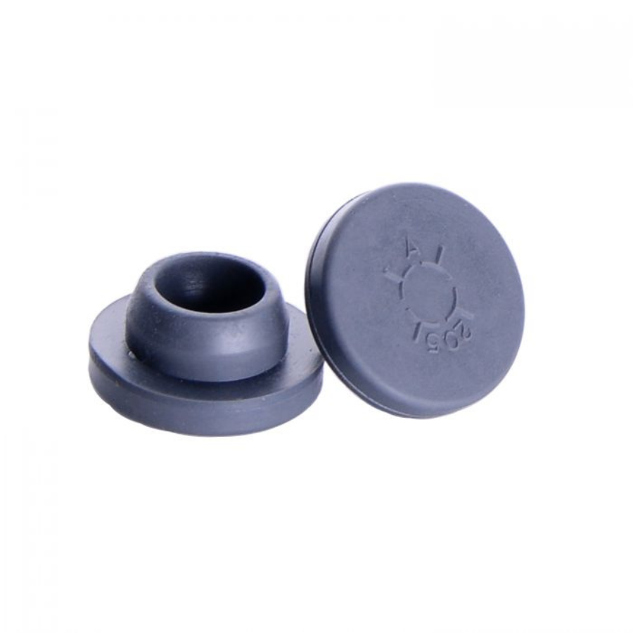 SEPTUM 13MM GRAY BUTYL 100 PACK