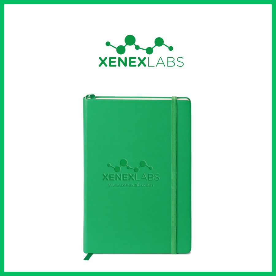 REWARD - XENEX LABS NOTEBOOK HARD COVER (VALUE $20)