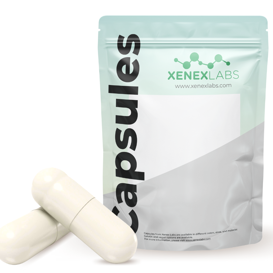 CAPSULES EMPTY GELATIN #4 WHITE/WHITE
