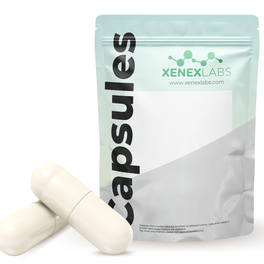 CAPSULES EMPTY GELATIN #0 WHITE/WHITE