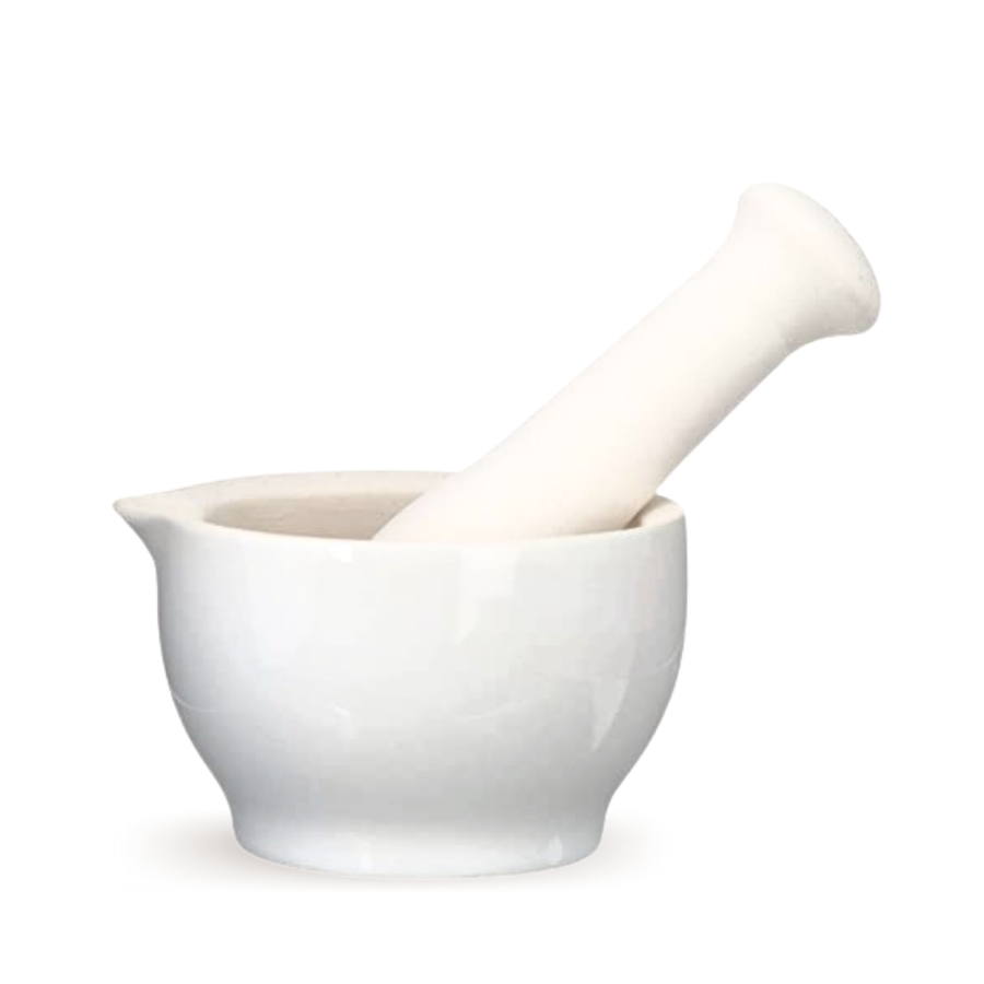 MORTAR & PESTLE CERAMIC 16OZ