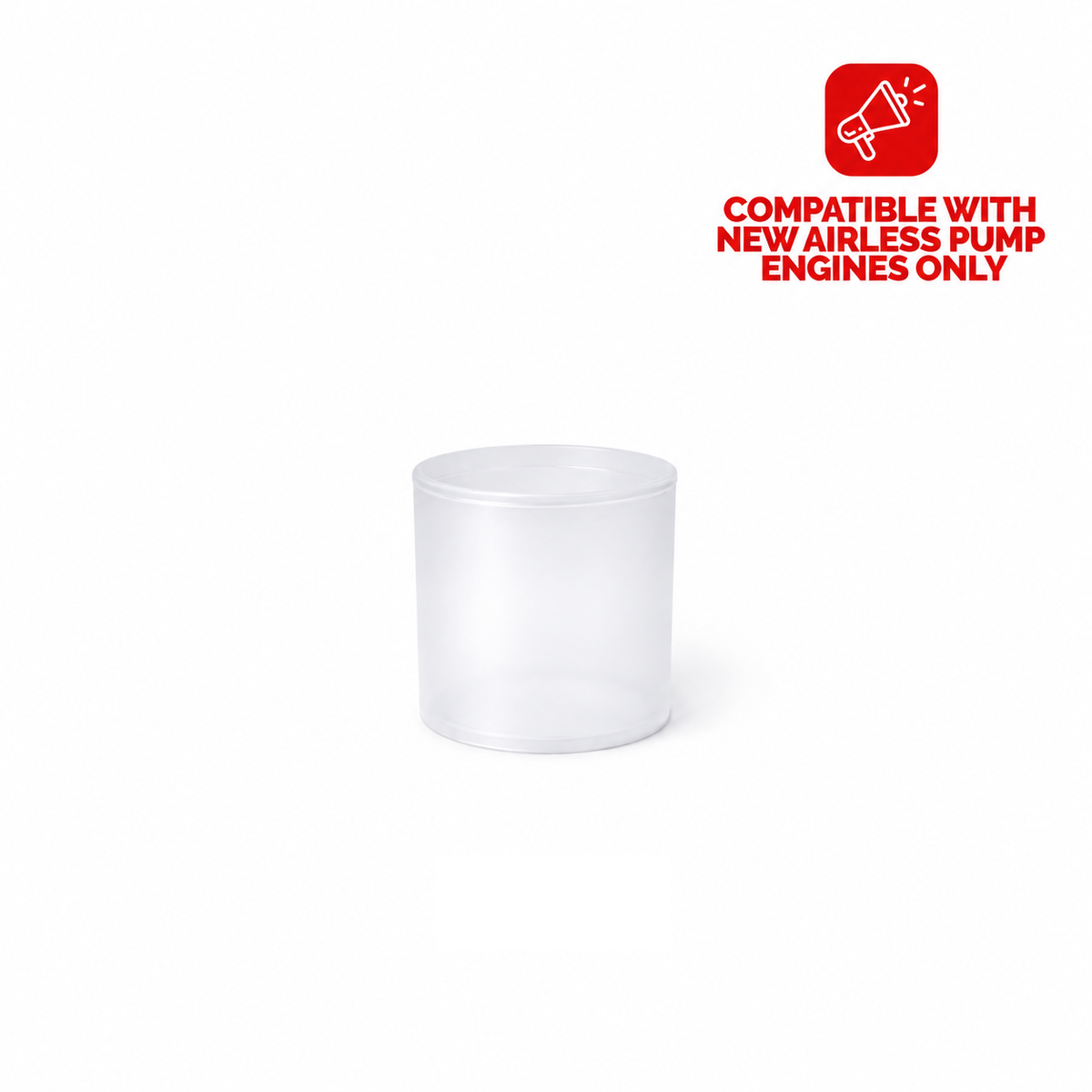 NEW AIRLESS PUMP BOTTLE 30ML FROSTED