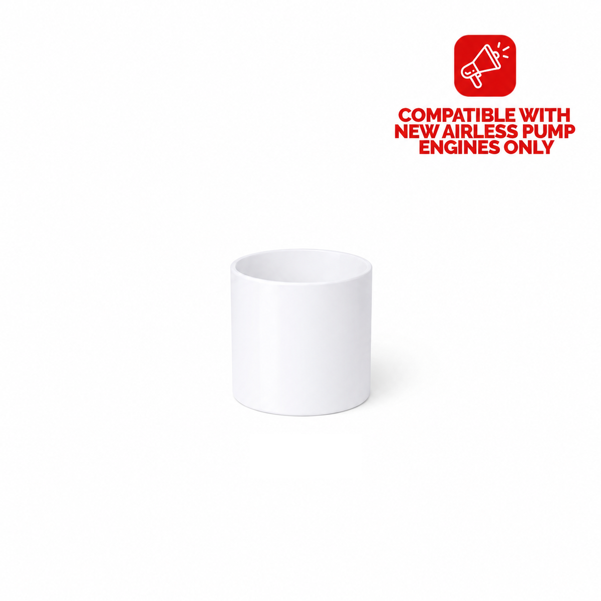 NEW AIRLESS PUMP BOTTLE 30ML WHITE