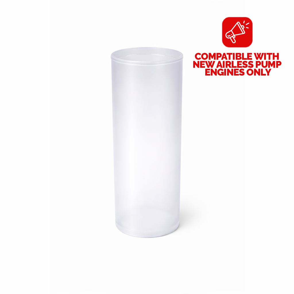 NEW AIRLESS PUMP BOTTLE 150ML FROSTED