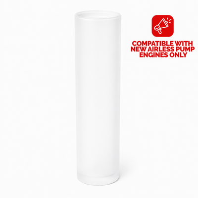 NEW AIRLESS PUMP BOTTLE 200ML FROSTED