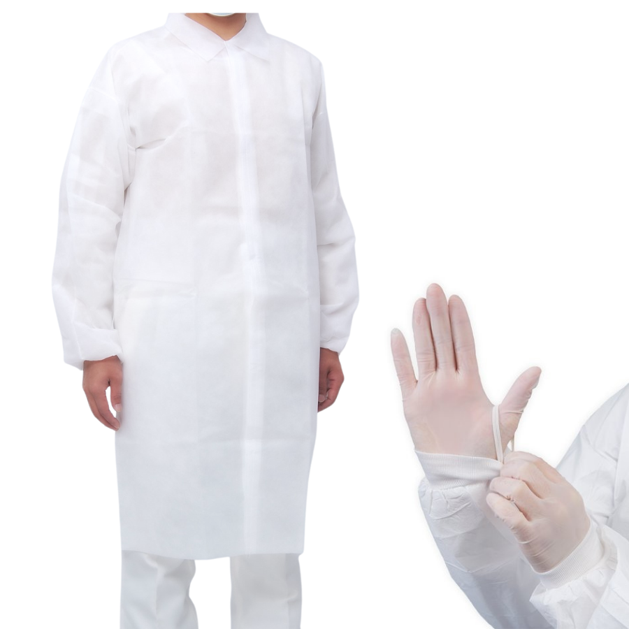 *SO LAB COAT W/THUMB LOOP LARGE 30 PACK