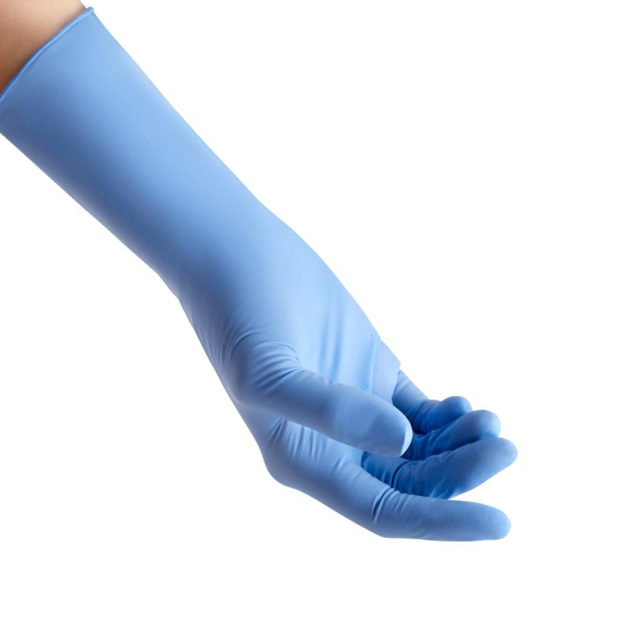 GLOVES EXAM NITRILE POWDER-FREE 12" SMALL 50 PACK