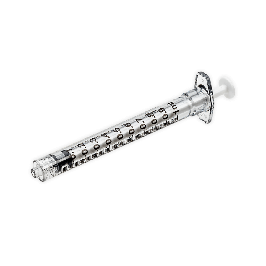 SYRINGE 1ML LUER LOCK DISPOSABLE 100 PACK
